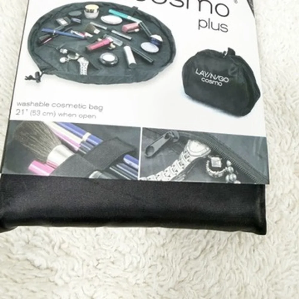 Lay-n-Go Cosmo Plus Drawstring Cosmetic Bag Black 21